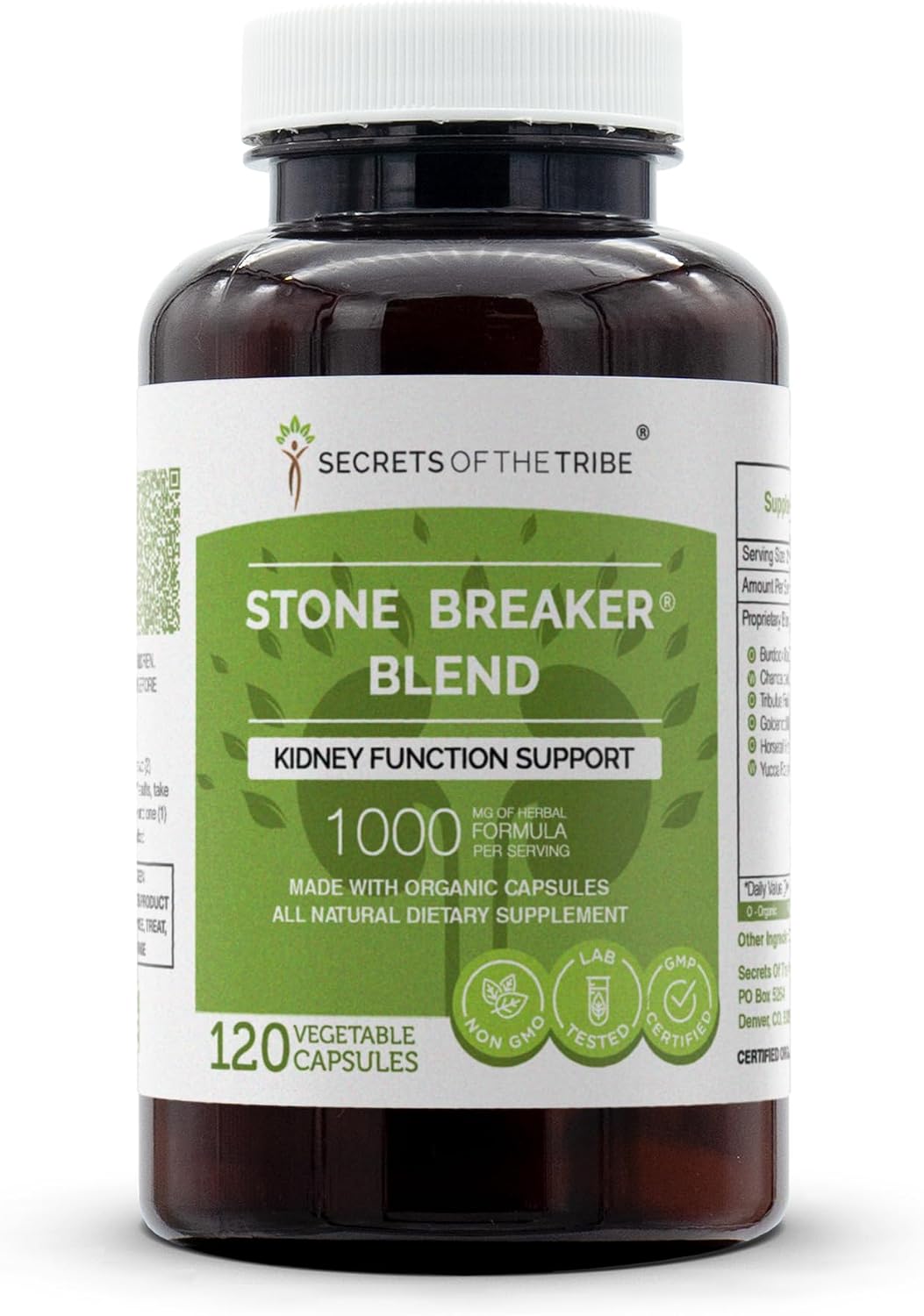 Secrets of the Tribe Stone Breaker Blend, 120 Cápsulas, 1000 mg