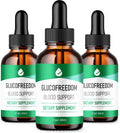 GlucoFreedom Drops (3 Pack) - Fórmula Oficial - Gotas Líquidas de Bienestar General, 6 oz