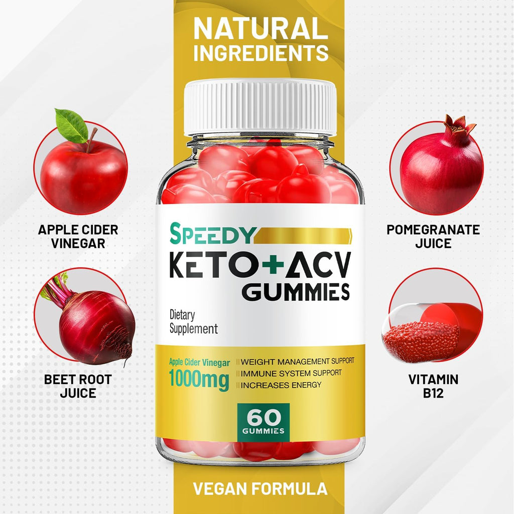 Speedy Keto ACV Gummies - 2 Pack (120 Gominolas)