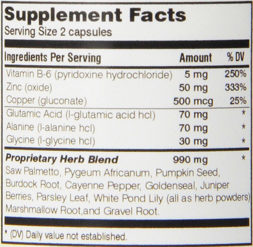 Amazing Herbs Prost-Care Cápsulas de Apoyo Prostático para Hombres, 50 Cápsulas