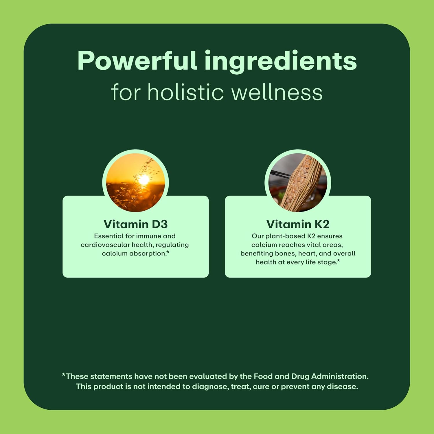 WellWithAll Vitamina D3 5000 UI (125 mcg) con Vitamina K2 100 mcg - 60 Cápsulas Veganas