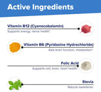 Superior Source No Shot Vitamina B-12 Cianocobalamina 10000 mcg con B-6 y Ácido Fólico - 60 Comprimidos Sublinguales