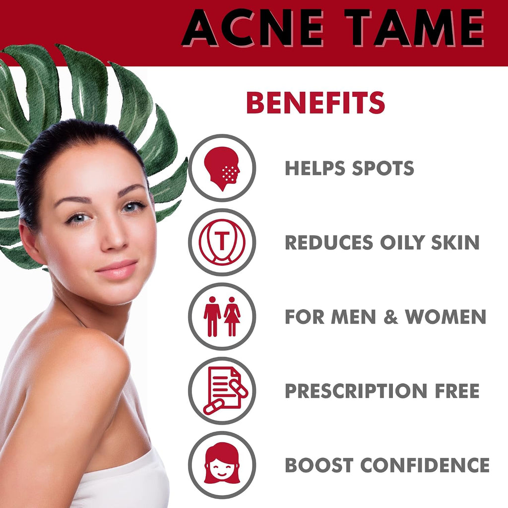 Acnetame Comprimidos Antiacné - Suplemento para Piel Limpia, 60 Comprimidos
