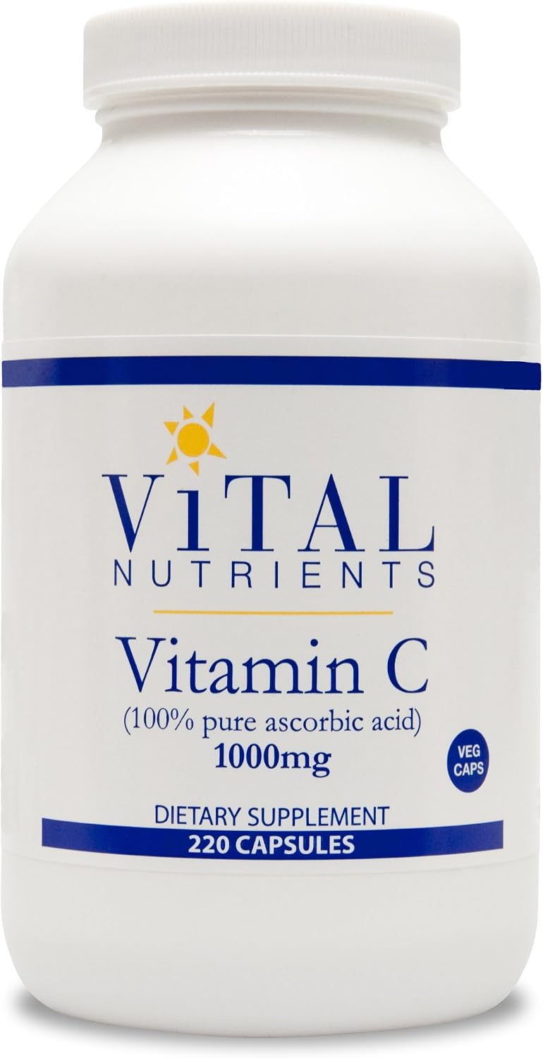 Vital Nutrients Vitamina C 100% Pura 1000 mg (220 Cápsulas)