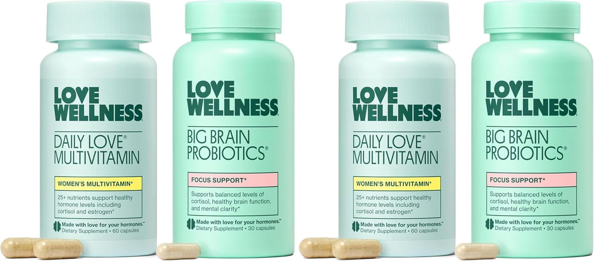 Love Wellness Dúo Mente y Cuerpo: – Probióticos resistentes: Cepas que soportan los ácidos gástricos y biliares, – Image 8