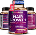 Vitaminas para el Cabello con Biotina 10.000mcg, Colágeno y OptiMSM® - 60 Cápsulas
