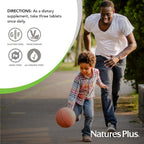 NaturesPlus Source of Life Sin Hierro - Multivitamínico y Mineral con Vitamina D3, 90 Comprimidos