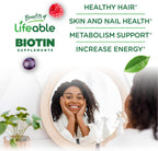 Lifeable Gominolas de Biotina 5000mcg Sin Azúcar - 90 Gominolas