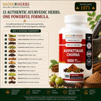 Vadik Herbs Avipattikar Churna, Amla Capsules con Pippali & Ginger - 100 Cápsulas