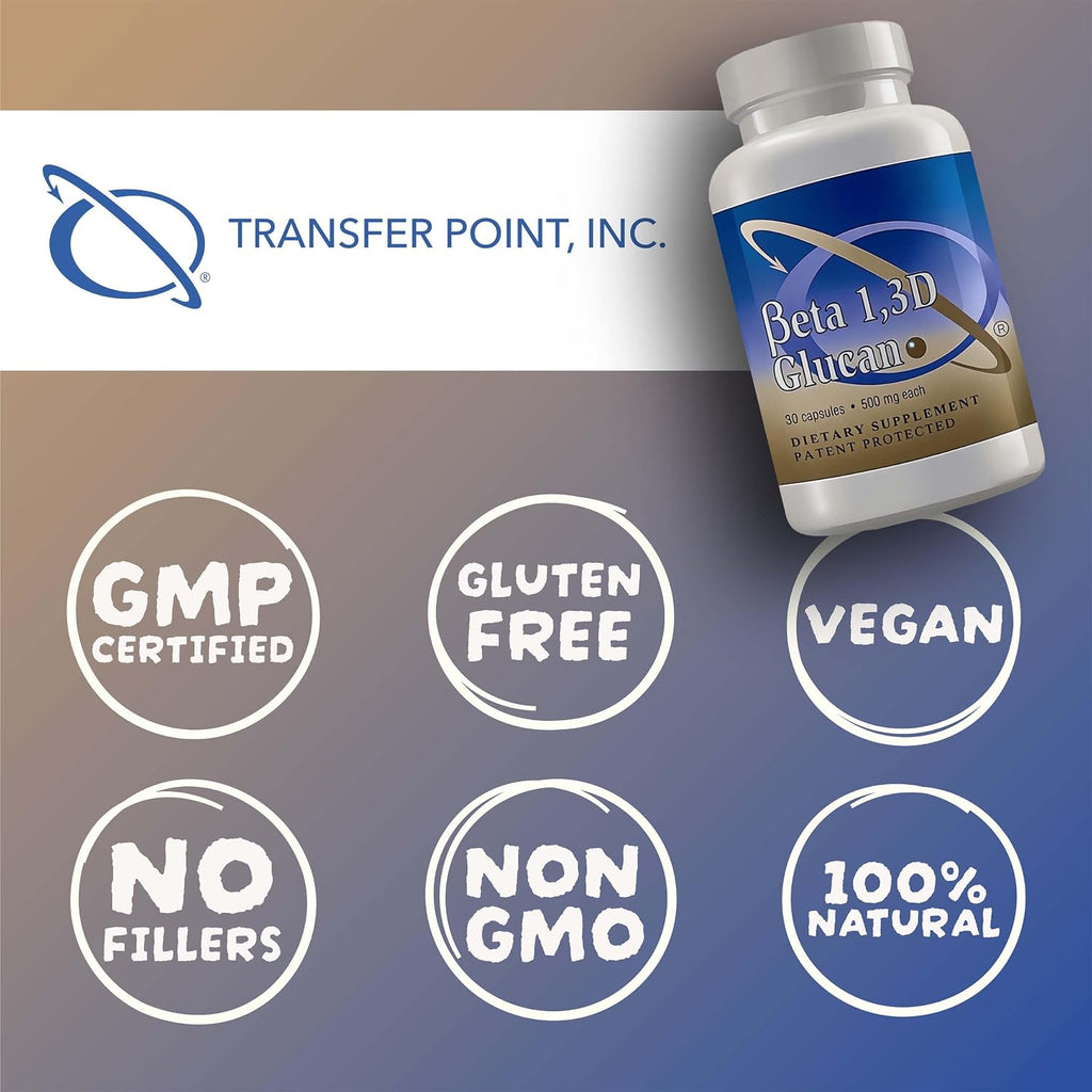 Transfer Point Beta 1,3D Glucano 500 mg, 30 Cápsulas