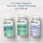 Nattokinasa 1250 FU – Solaray – Enzima digestiva para la circulación y la salud cardiovascular – 30 cápsulas veganas con recubrimiento entérico