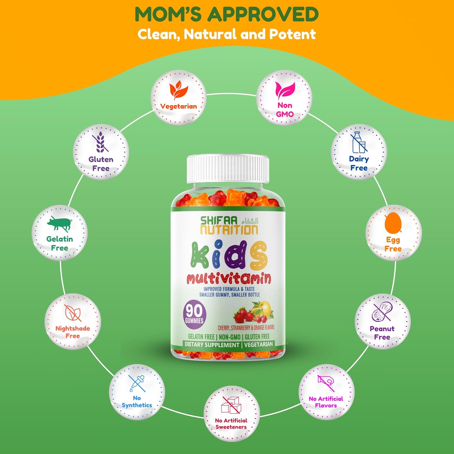 SHIFAA NUTRITION Gominolas Multivitamínicas Halal para Niños