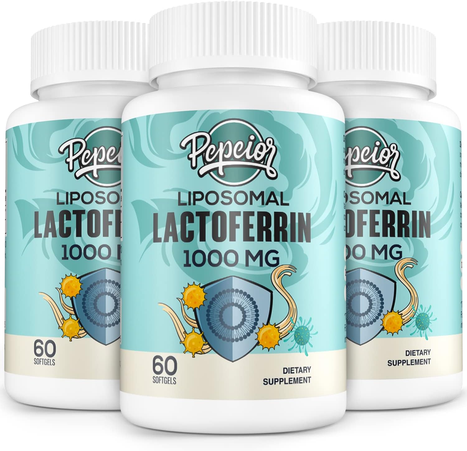Lactoferrina Liposomal 1000 mg - 60 Cápsulas Blandas