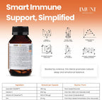 IMUNI Apoyo Alergias e Inmunidad - Quercetina, Vitamina C, Zinc y D3 - 60 Cápsulas Veganas