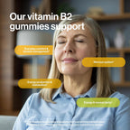 kindnature Gomitas de Vitamina B2 - Riboflavina 400 mg - Suplemento para Niños y Adultos - Sin OGM, Sin Soja, Sin Gluten, Vegano (30 Días de Suministro)