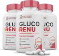 Gluco Renu 688 mg – Soporte de Glucógeno (3 Paquetes, 180 Cápsulas)