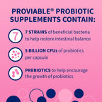 Nutramax Proviable Probióticos para Perros y Gatos, Suplemento Digestivo Diario con Múltiples Cepas Bacterianas, 30 Cápsulas