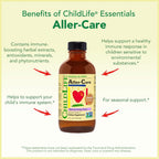 CHILDLIFE ESSENTIALS Aller-Care - Natural Syrup for Kids with Elderberry, Zinc, Bromelain and Vitamin C - 118 ml