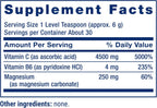 Life Extension Vitamin C and Magnesium Effervescent Crystals for Occasional Constipation Relief, Gluten-Free, Non-GMO, Vegetarian, 180 g