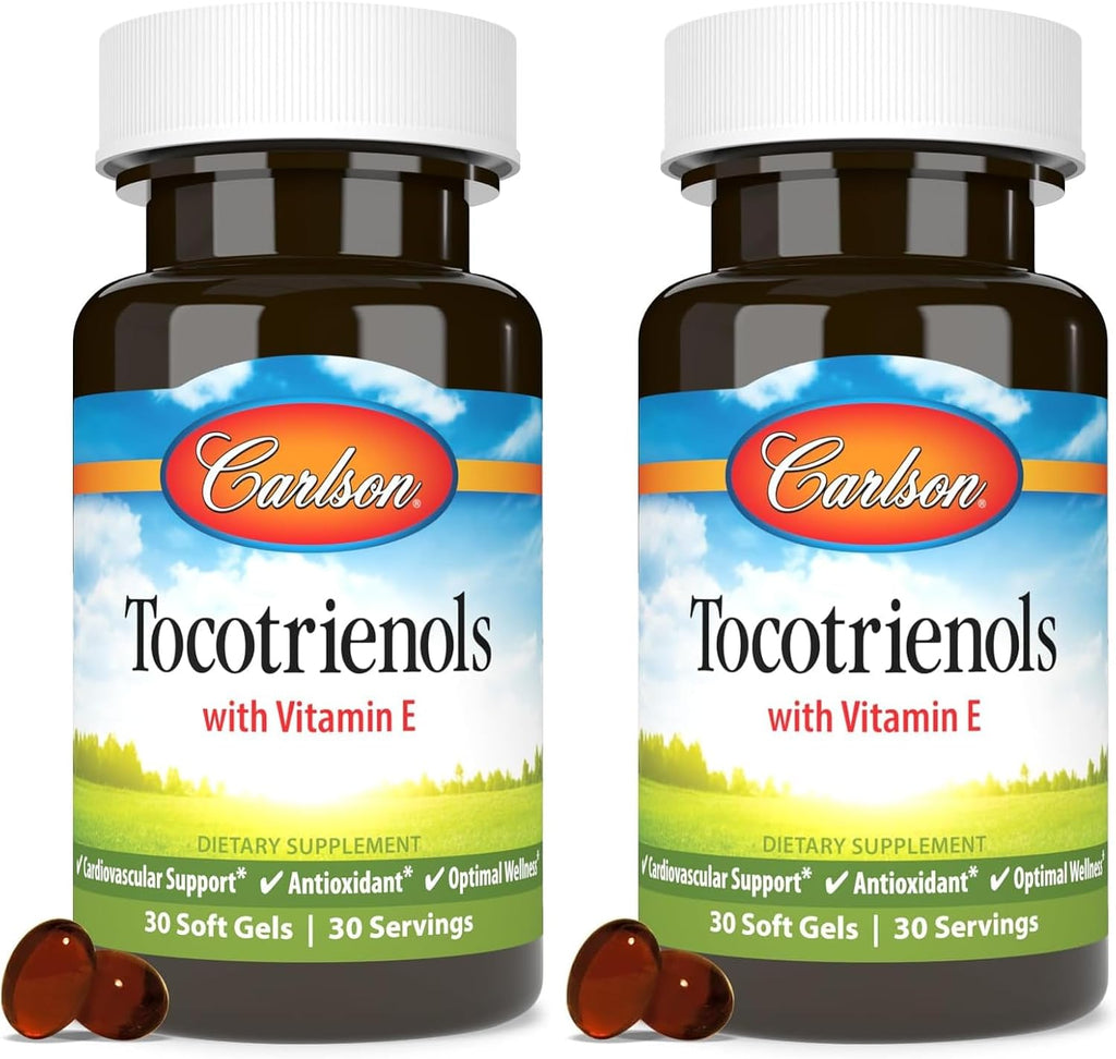 Carlson - Tocotrienoles, 40 mg, con vitamina E de fuente natural, gamma, alfa, delta, beta, de origen sostenible, 180 cápsulas blandas