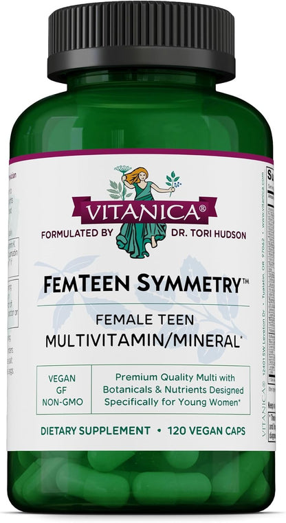 Vitanica FemTeen Symmetry - Multivitamínico – Apoyo antioxidante: La luteína y el licopeno contribuyen a la – Image 1