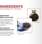 ThymoQuin Cortisol Manager – Aceite de Semilla Negra con 3% Timoquinona, 60 Cápsulas
