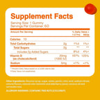 Vitaminas D3 + K2 1000UI en Gominolas para Niños - 60 Gominolas - Sabor Naranja