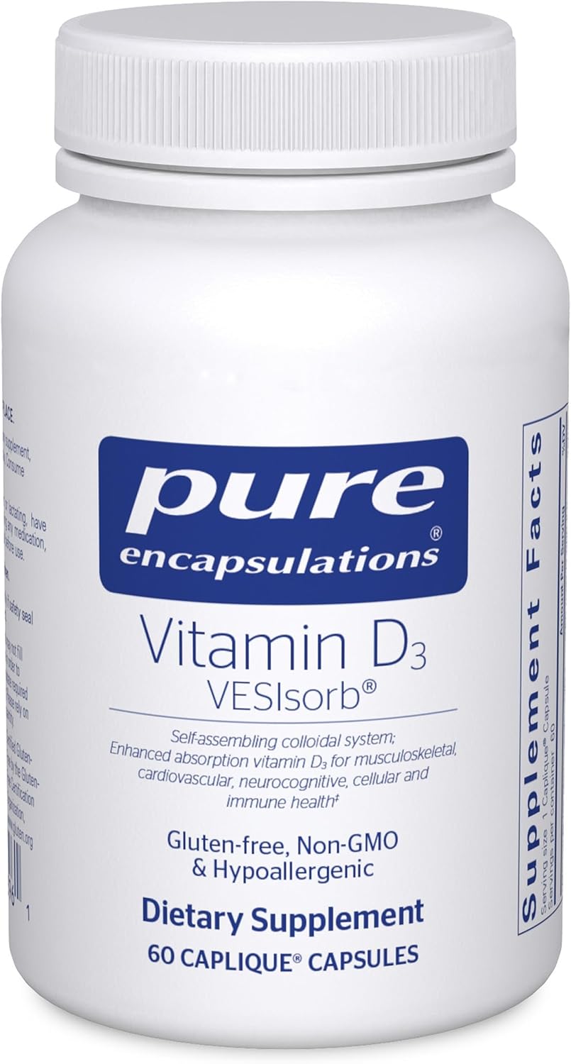 Pure Encapsulations Vitamina D3 VESIsorb - 60 Cápsulas