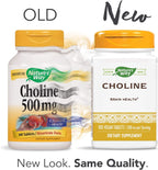 Nature's Way Choline, 500 mg per Serving, 100 Tablets (2-Pack)
