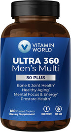 Vitamin World Ultra 360 Multivitamin for Men 50 Plus – 180 Caplets