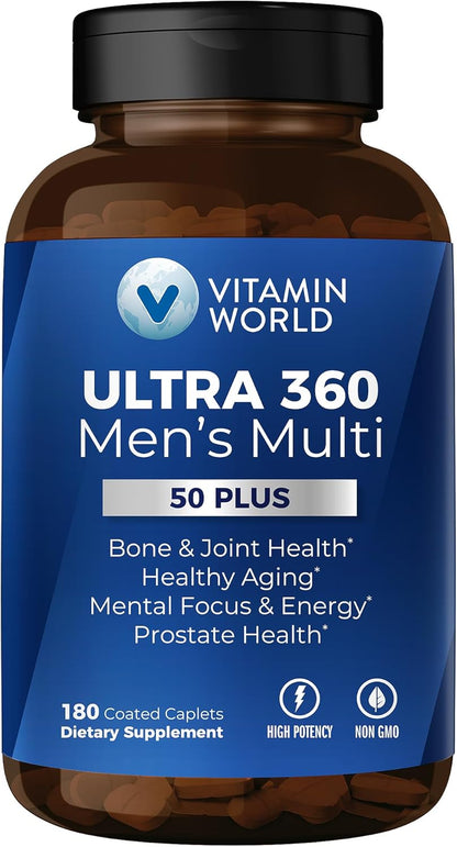 Vitamin World Ultra 360 Multivitamin for Men – Apoyo a la próstata: La mezcla de hierbas y minerales contribuye al – Image 1