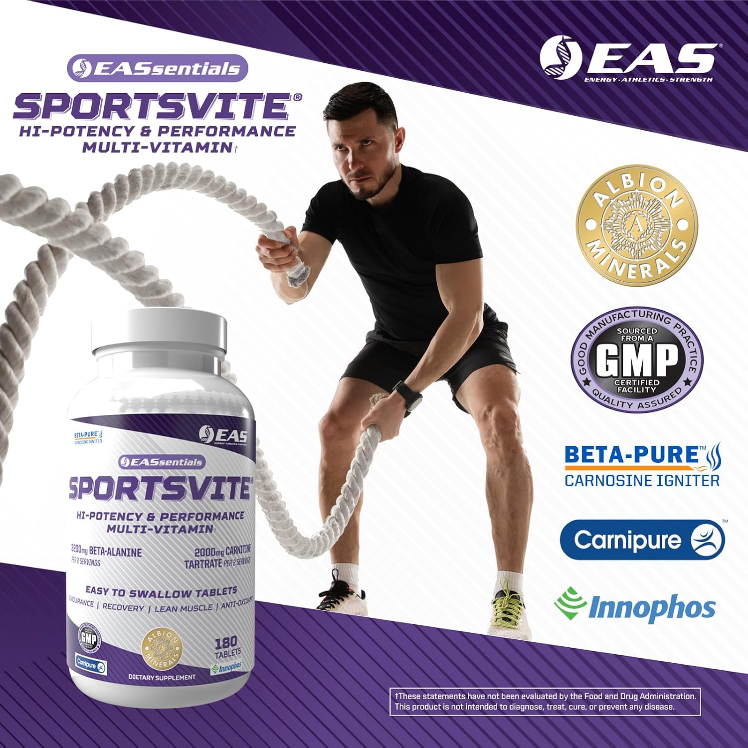 EAS SportsVite Multivitamínico de Alta Potencia para Deportistas