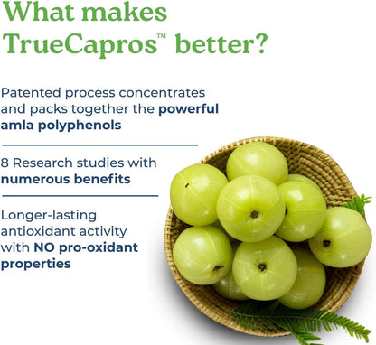 True-Capros Extracto de Fruta de Amla - 60 Cápsulas Vegetales – Image 2