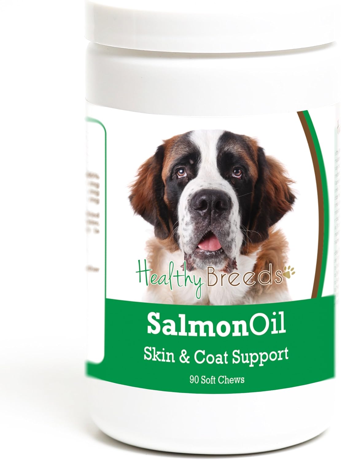 Healthy Breeds Saint Bernard Salmon Oil Soft – Piel y pelaje: Los ácidos grasos EPA y DHA pueden ayudar a mantener – Image 1