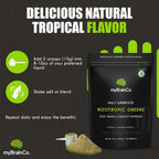 myBrainCo. Nootropic Greens - Mezcla completa de superalimentos orgánicos y nootrópicos (225 g)