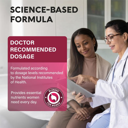 NUTRAHARMONY Multivitamínico para Mujeres 47 – Digestión suave: La forma quelada del hierro (bisglicinato ferroso) – Image 5