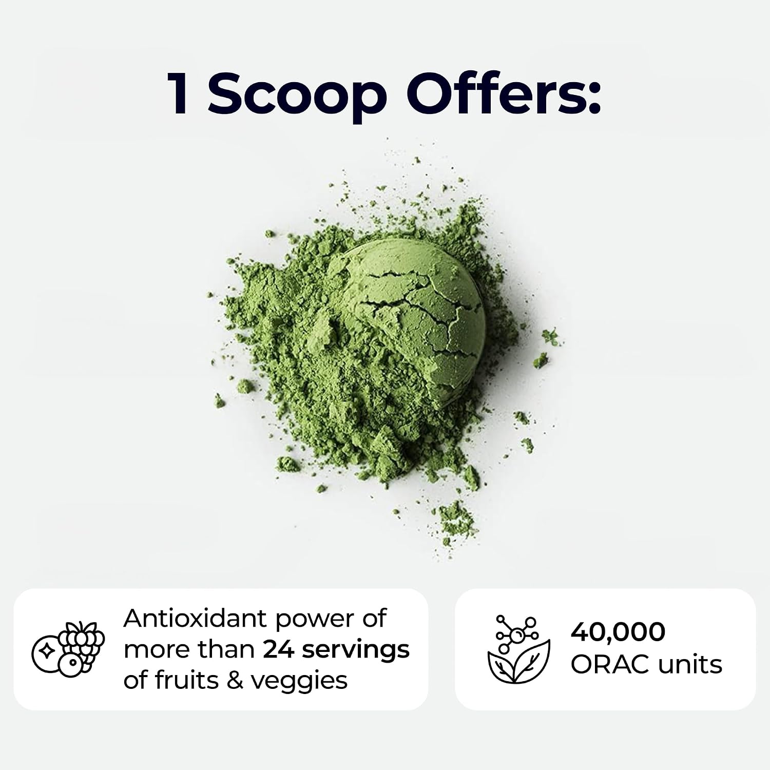 Paradise ORAC Energy Greens - Extracto de Superalimentos Verdes, 60 Servicios