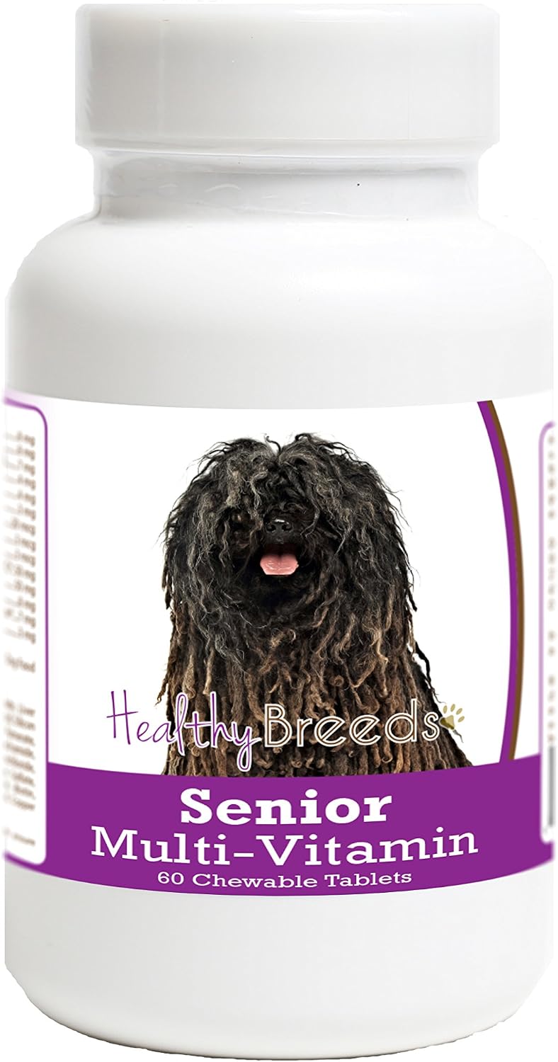 Healthy Breeds Comprimidos Multivitamínicos para Perros Senior Pulik, 60 unidades