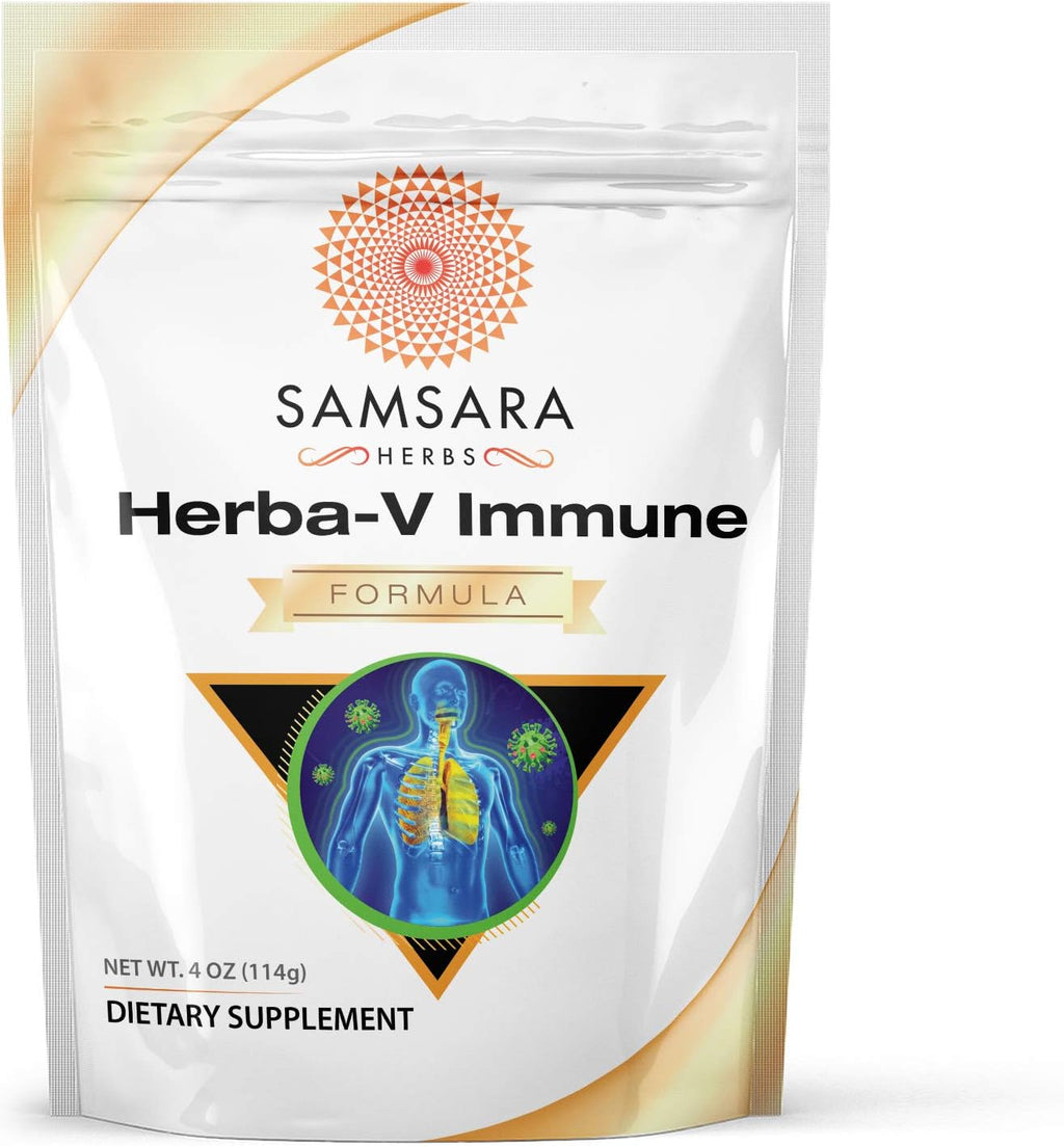 Samsara Herbs Herba-V Immune (114 ml) - Fórmula de Apoyo Inmunitario con 18 Extractos Herbales