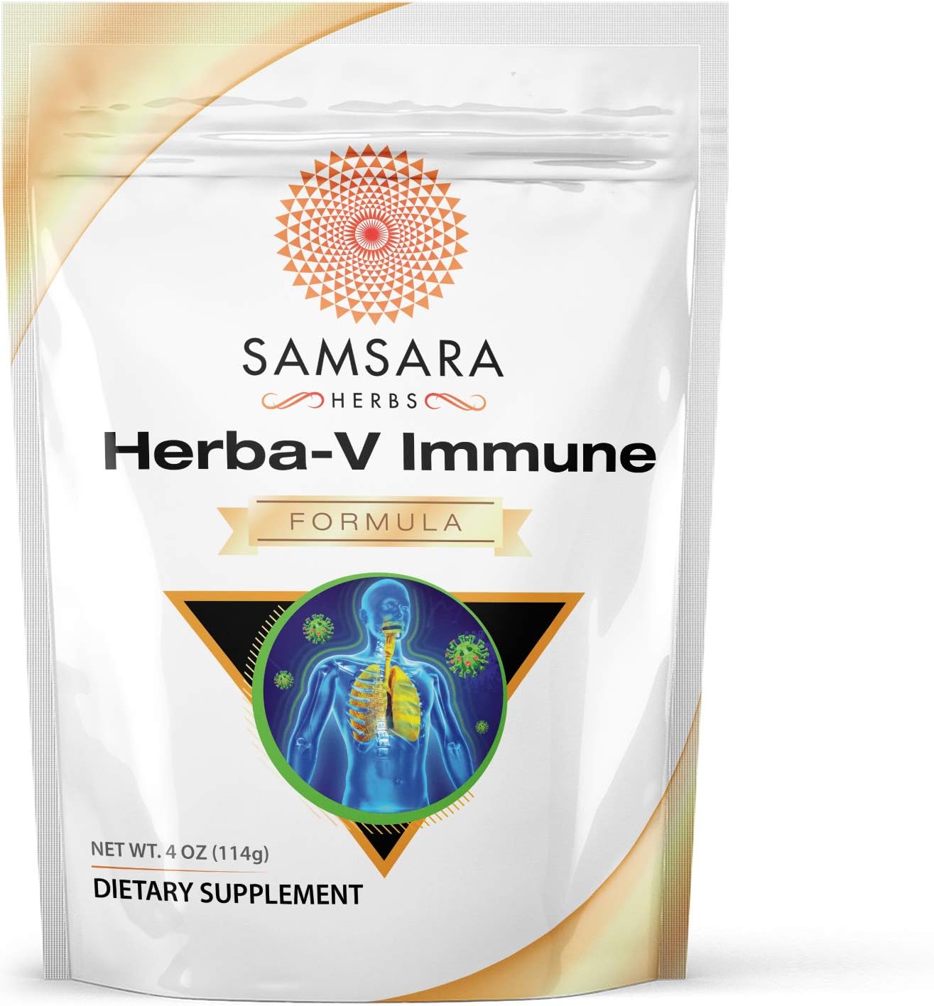 Samsara Herbs Herba-V Immune (114 ml) - Fórmula de Apoyo Inmunitario con 18 Extractos Herbales