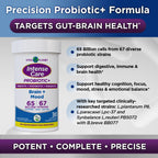 Vital Planet Intense Care Brain & Mood - Probióticos 4-en-1, 65B UFC, 67 cepas, 30 cápsulas