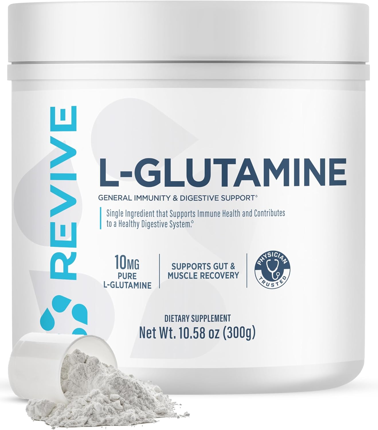 Revive MD Gut L-Glutamina en Polvo – Recuperación y Salud Digestiva – 30 Dosis (10g cada una)