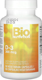 Vitamina D3 12000 UI, 50 Cápsulas - Bio Nutrition