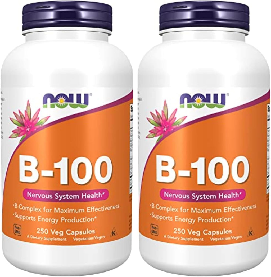 Vitamin B-100 Complejo B - 250 Cápsulas Vegetales