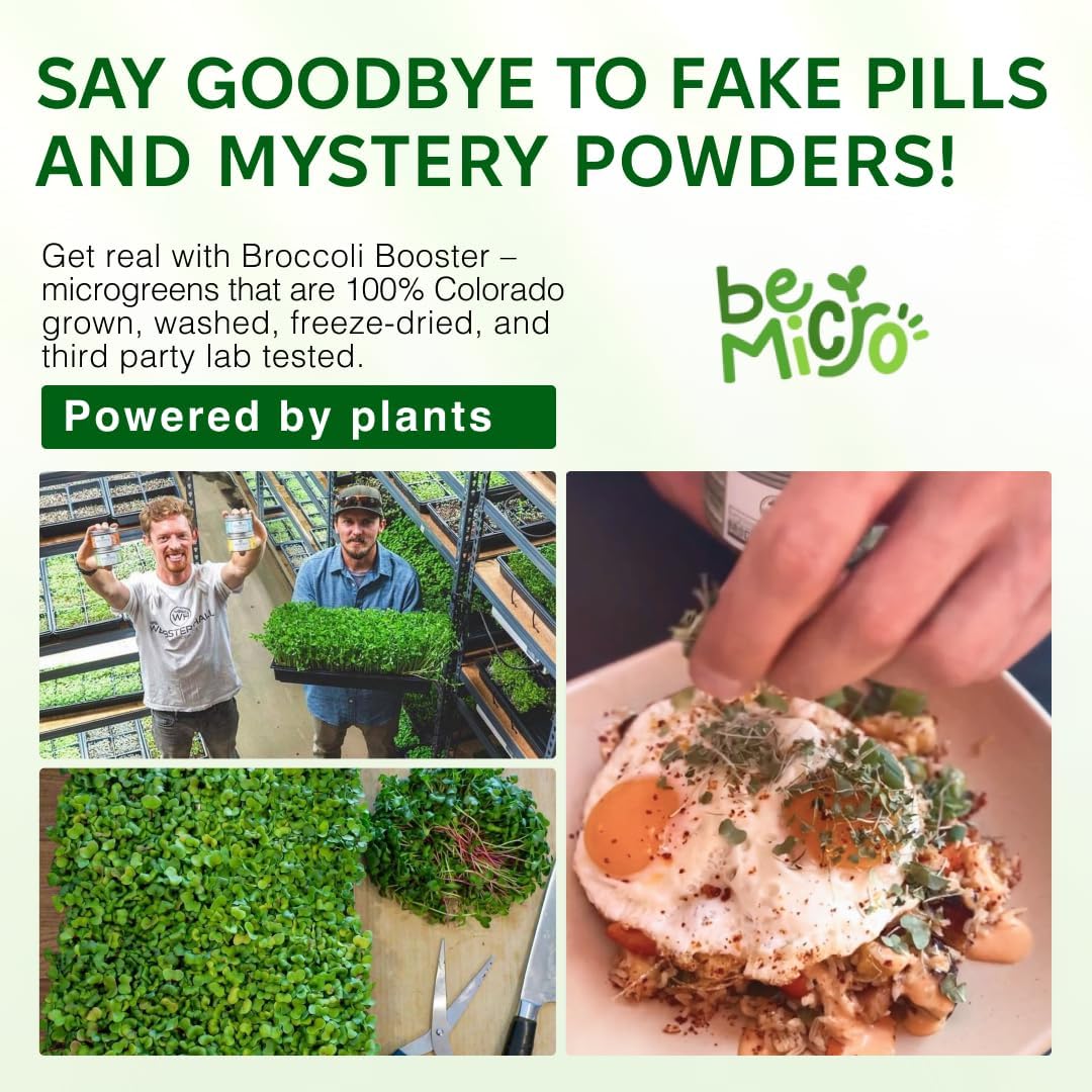 BeMicro Microgreens de Brócoli - Potenciador Nutricional, Activación Nrf2, 5g
