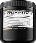 NUQIIT Suplemento NAD+ con Nicotinamida Ribósido, Resveratrol, Quercetina, Cúrcuma, Rhodiola Rosea - 60 Cápsulas
