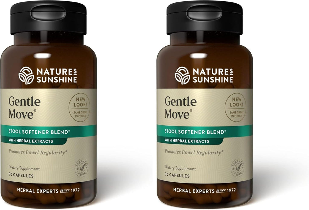Nature's Sunshine Gentle Move - Apoyo Digestivo Suave, 90 Cápsulas