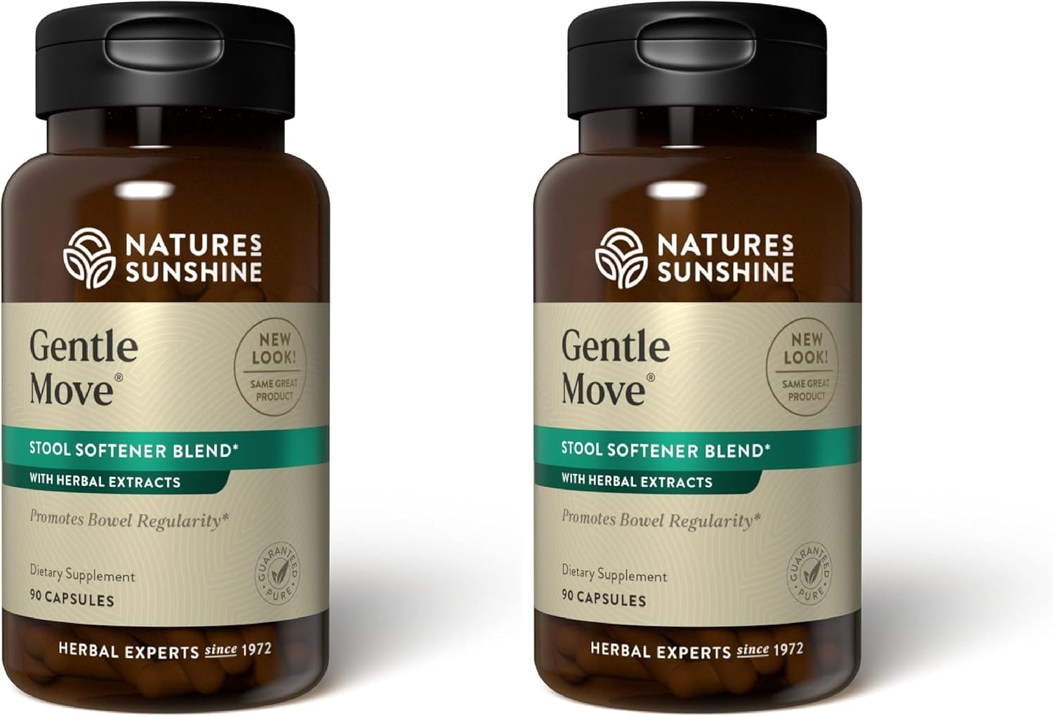 Nature's Sunshine Gentle Move - Apoyo Digestivo Suave, 90 Cápsulas