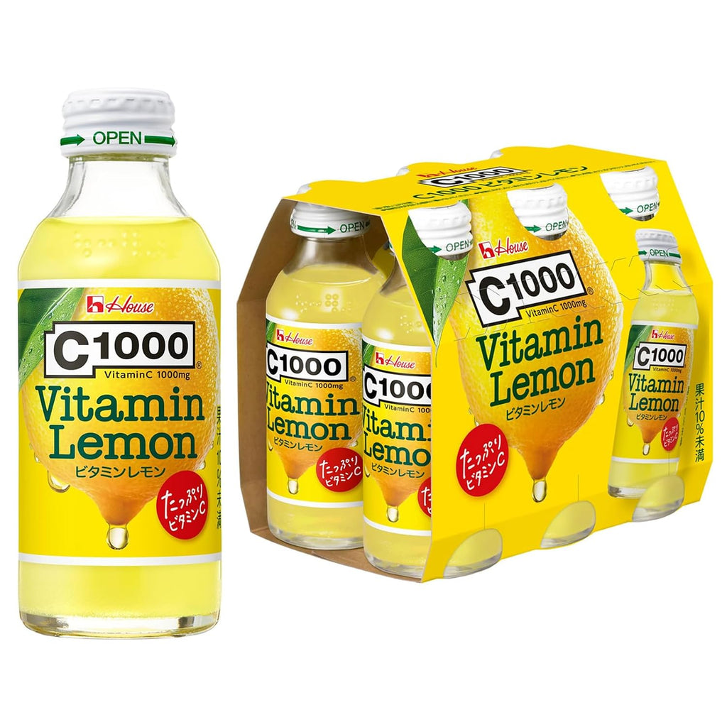 C1000 Vitamina C Limón - Pack de 6 Botellas de 140 ml | House