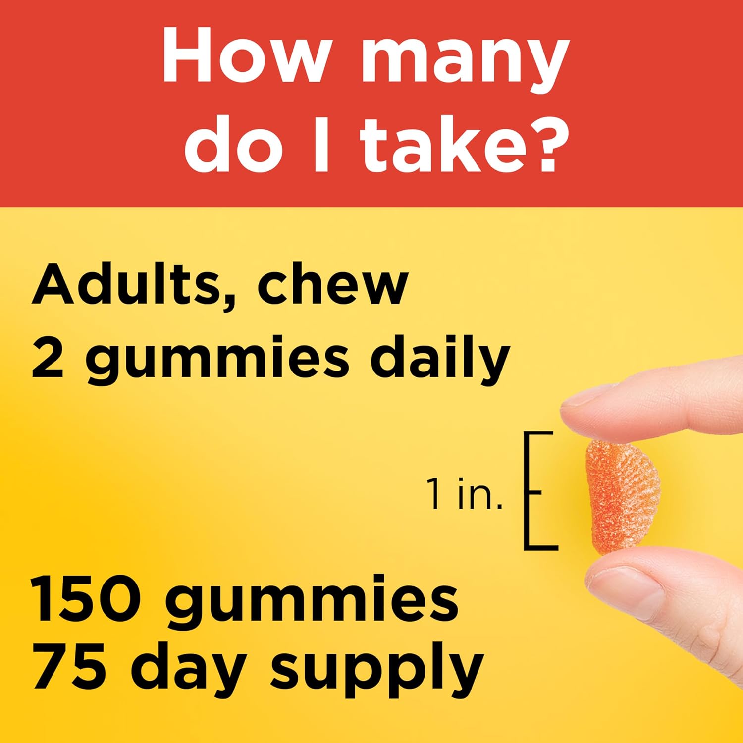 Nature Made Vitamina C Gummies 250mg por ración, 150 Gominolas, 75 Días
